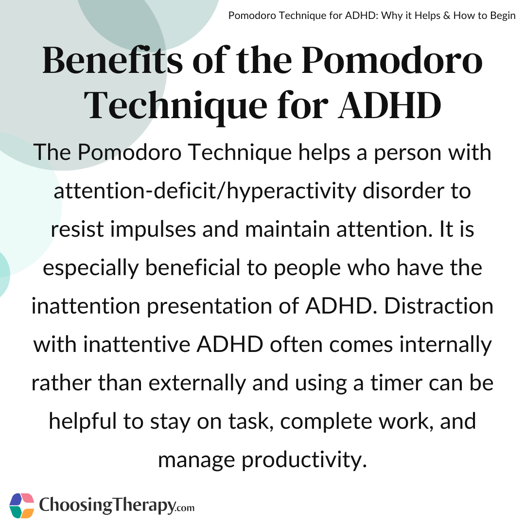 How the Pomodoro Technique Can Help With ADHD Symptoms