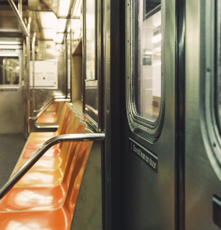 Empty Subway car
