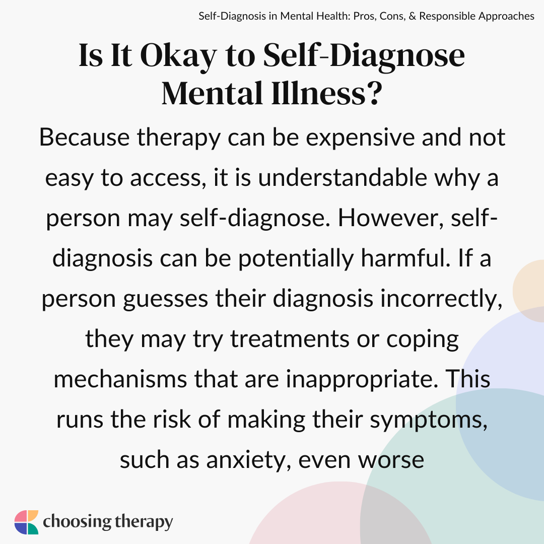 Is It Okay to Self-Diagnose Mental Illness
