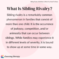 What Is Sibling Rivalry?