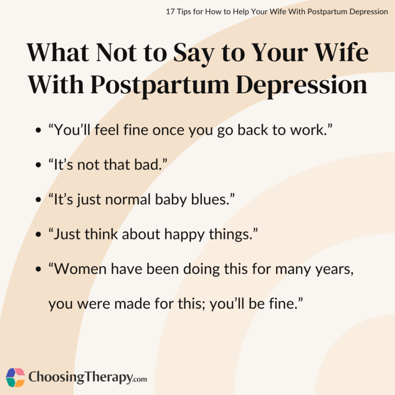 The Dos & Don'ts of Helping Your Wife With Postpartum Depression