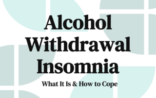 Alcohol Withdrawal Insomnia