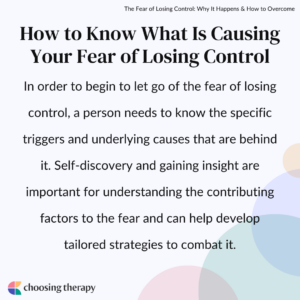 How to Know What Is Causing Your Fear of Losing Control