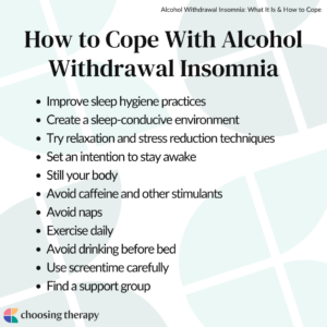 How to Cope With Alcohol Withdrawal Insomnia