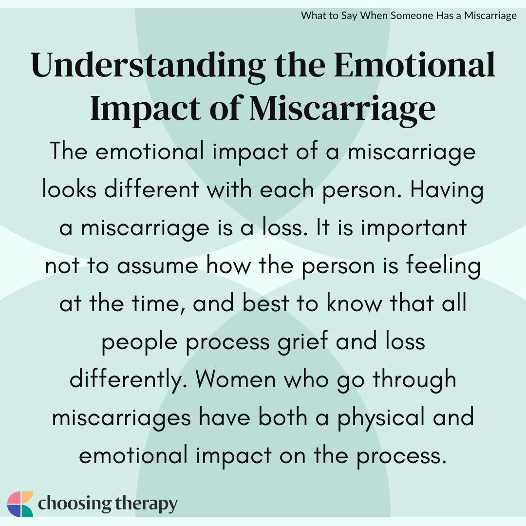 What To Say To Someone Who Miscarried