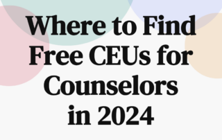 free ceus for counselors