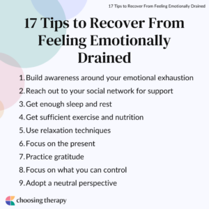 How to Recover From Feeling Emotionally Drained