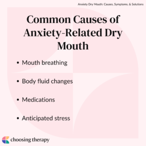 Common causes of anxiety-related dry mouth 