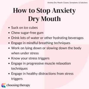 How to Stop Anxiety Dry Mouth
