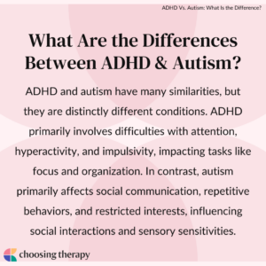 What Are the Differences Between ADHD & Autism? 