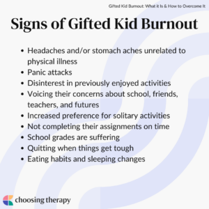 Signs of Gifted Kid Burnout