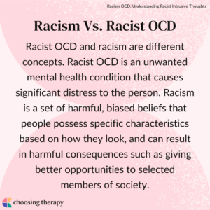 Racism Vs. Racist OCD