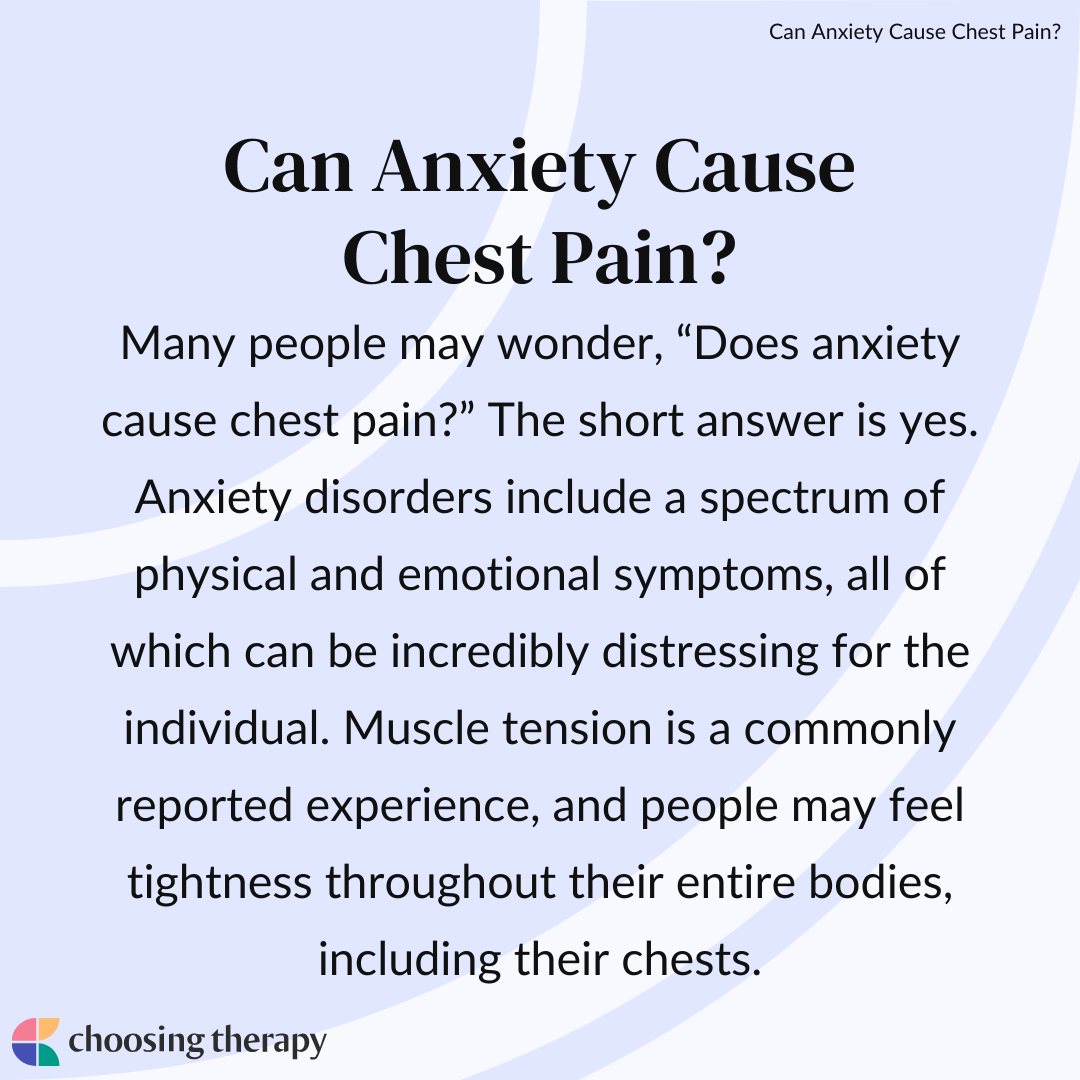 Anxiety chest pain what to do about it