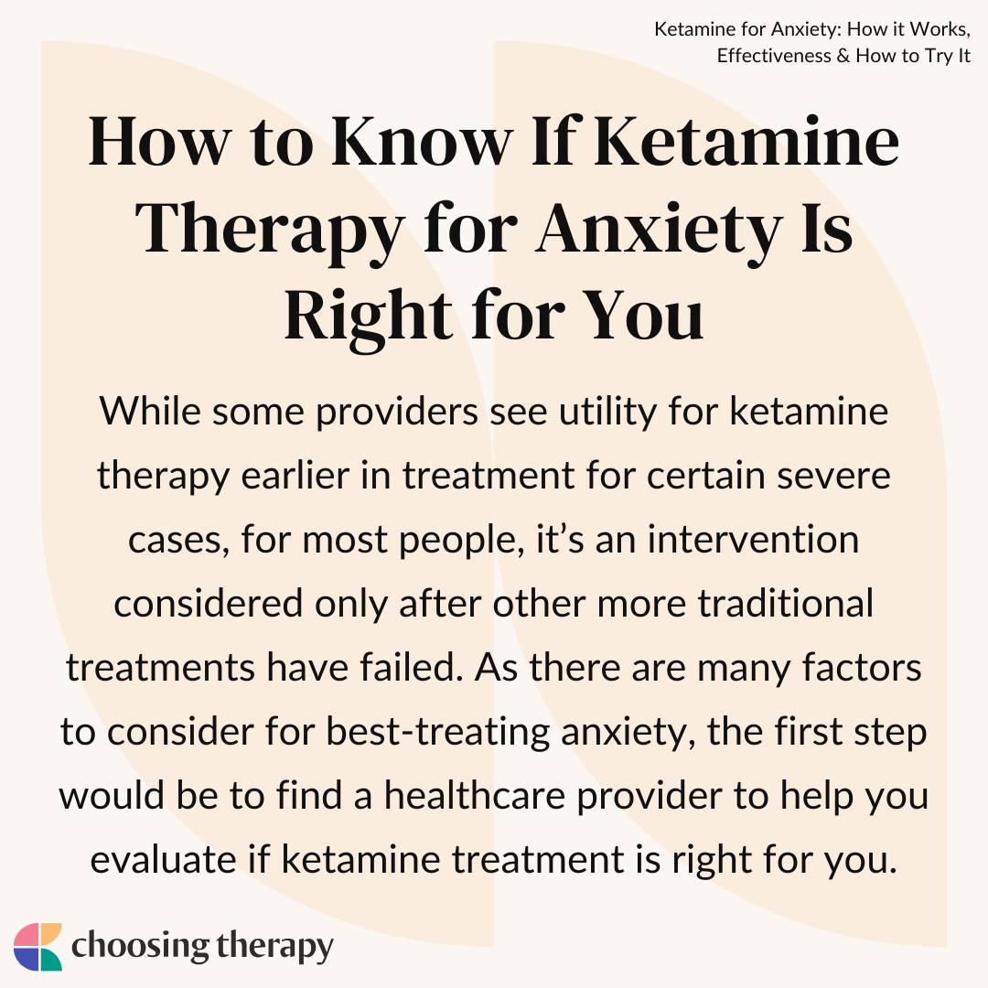 How to Know If Ketamine Therapy for Anxiety Is Right For You