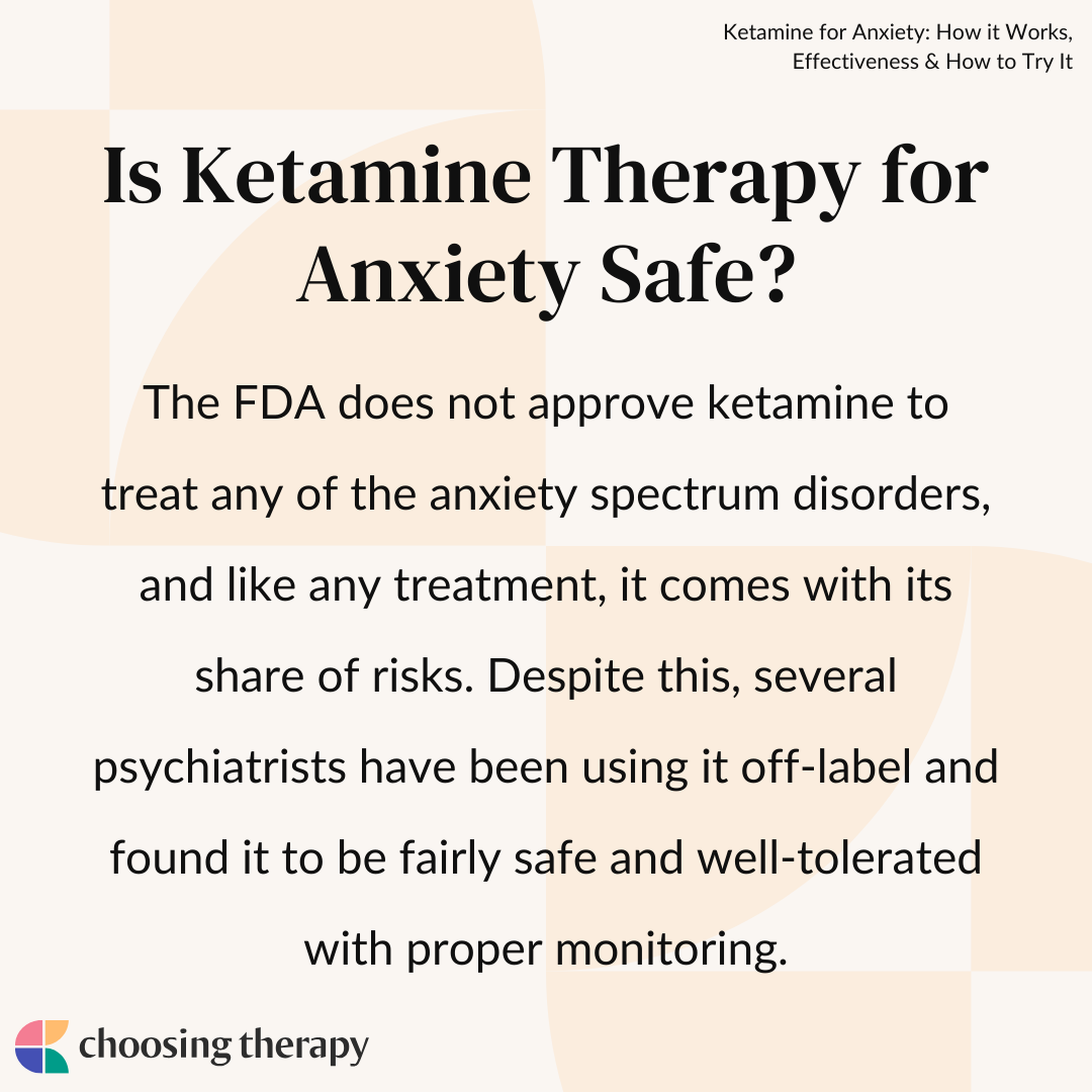 Is Ketamine Therapy for Anxiety Safe