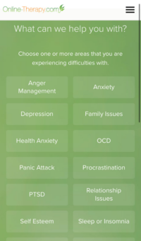 Online-Therapy.com areas of focus