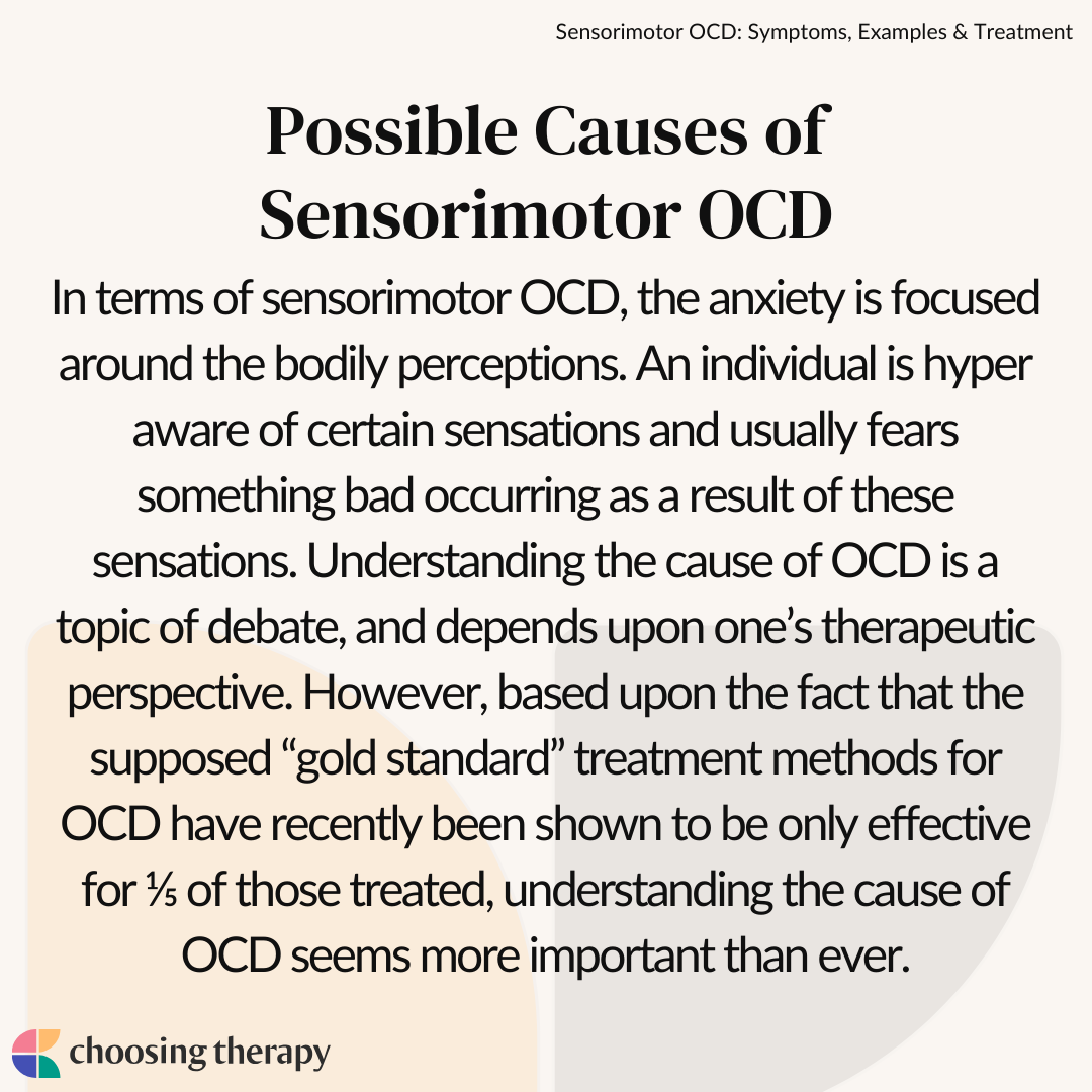 Sensorimotor OCD Symptoms, Examples & Treatment Choosing Therapy