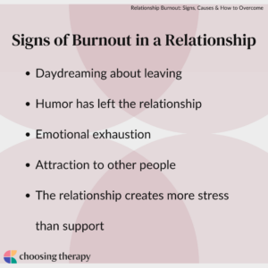 Signs of Burnout in a Relationship