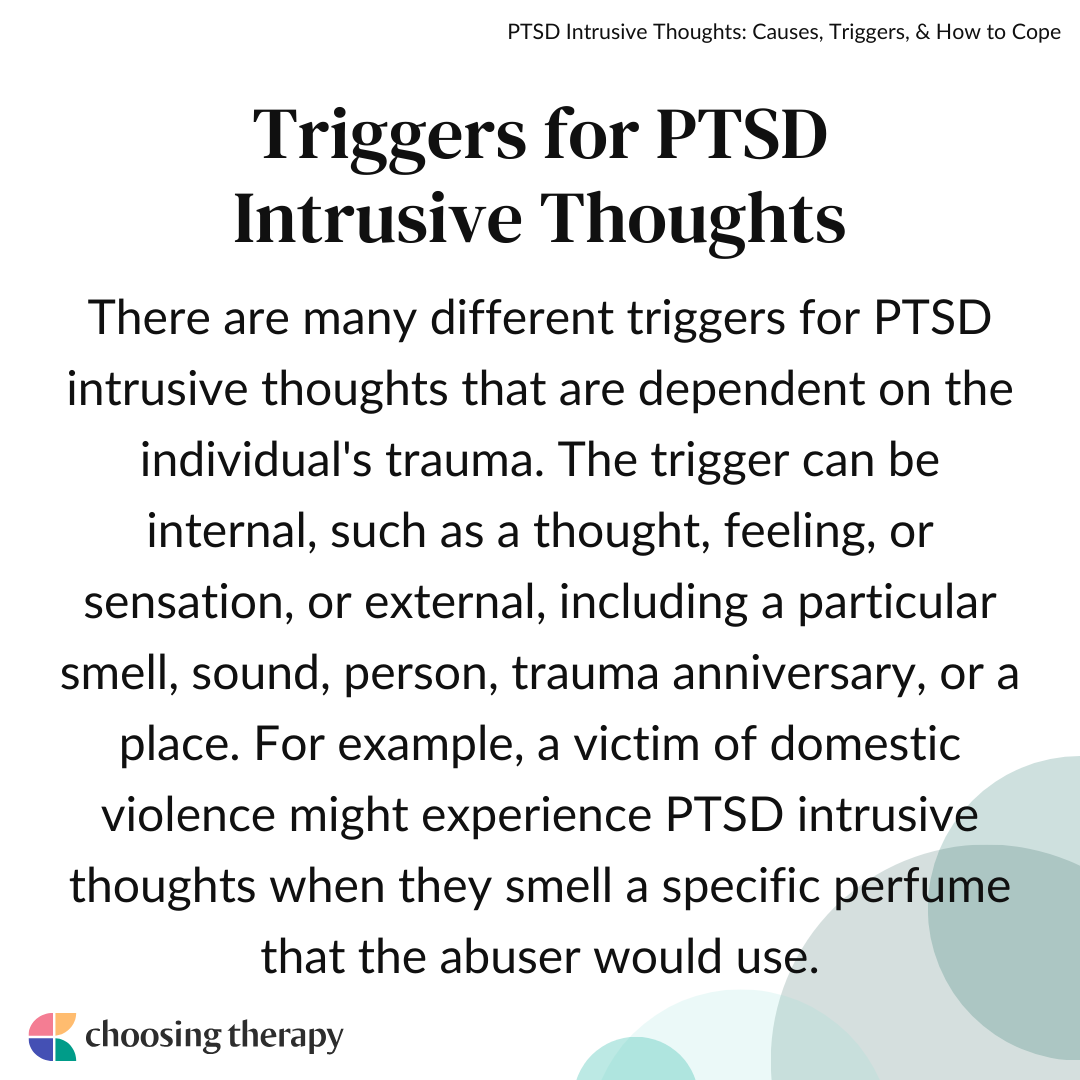 Triggers for PTSD Intrusive Thoughts