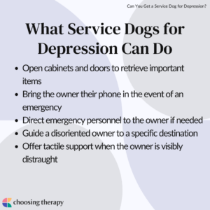 What Service Dogs for Depression Can Do