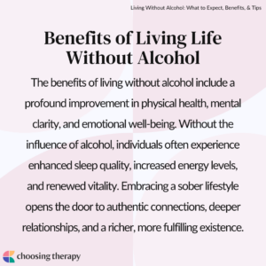 Benefits of Living Life Without Alcohol