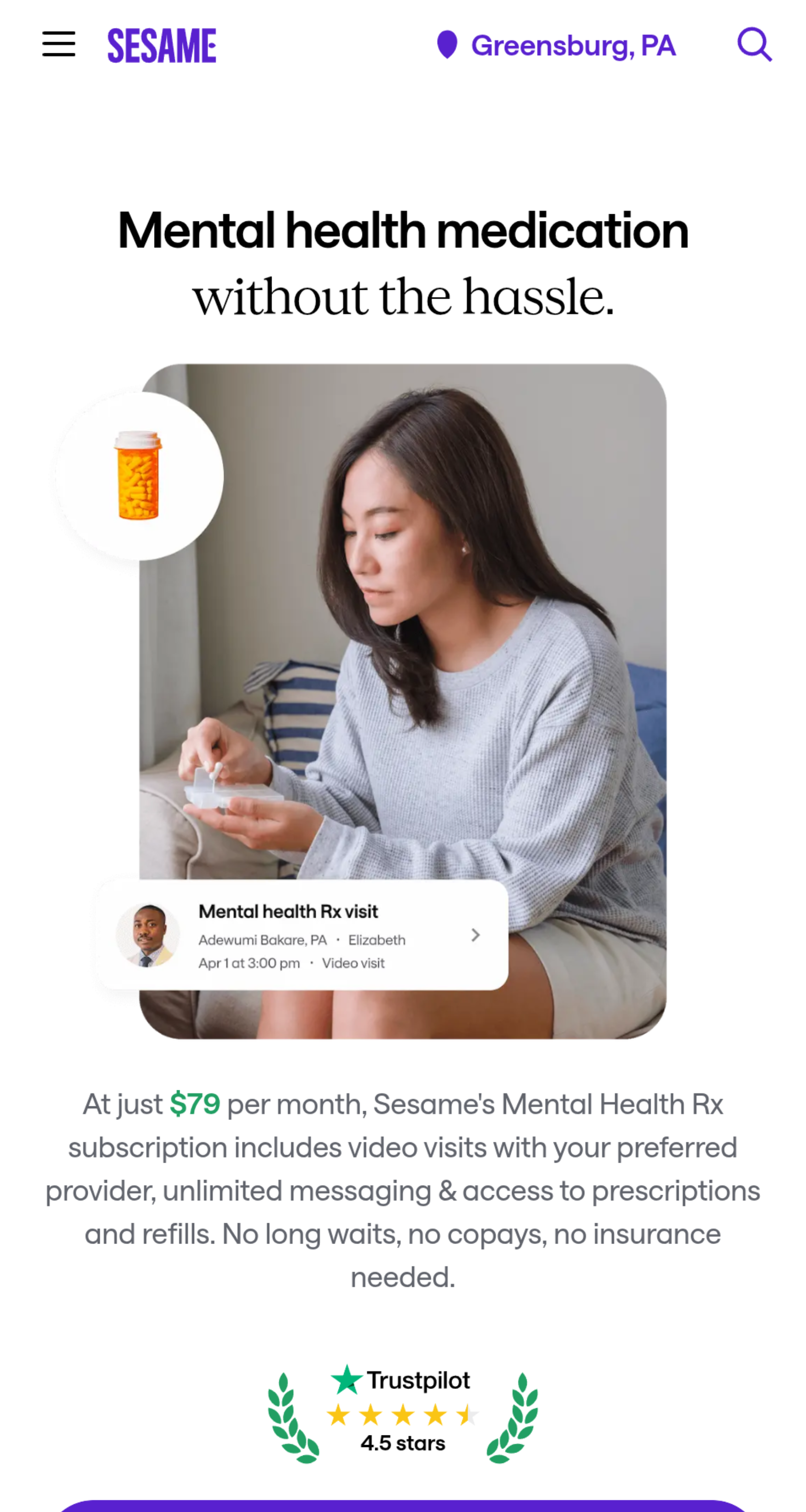 Image Sesame Mental Health Rx