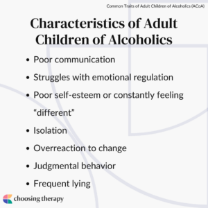 Characteristics of Adult Children of Alcoholics