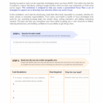 ADHD Focus Plan Worksheet