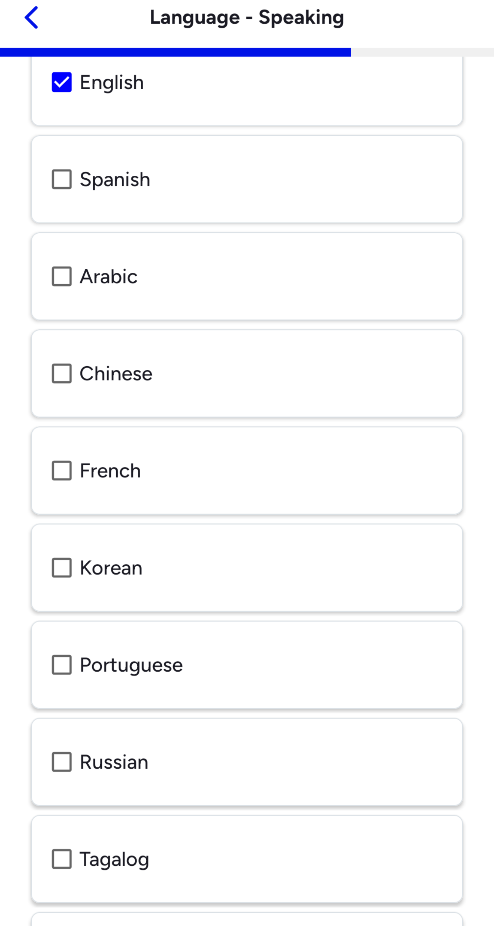 Doctor on Demand Language Choice