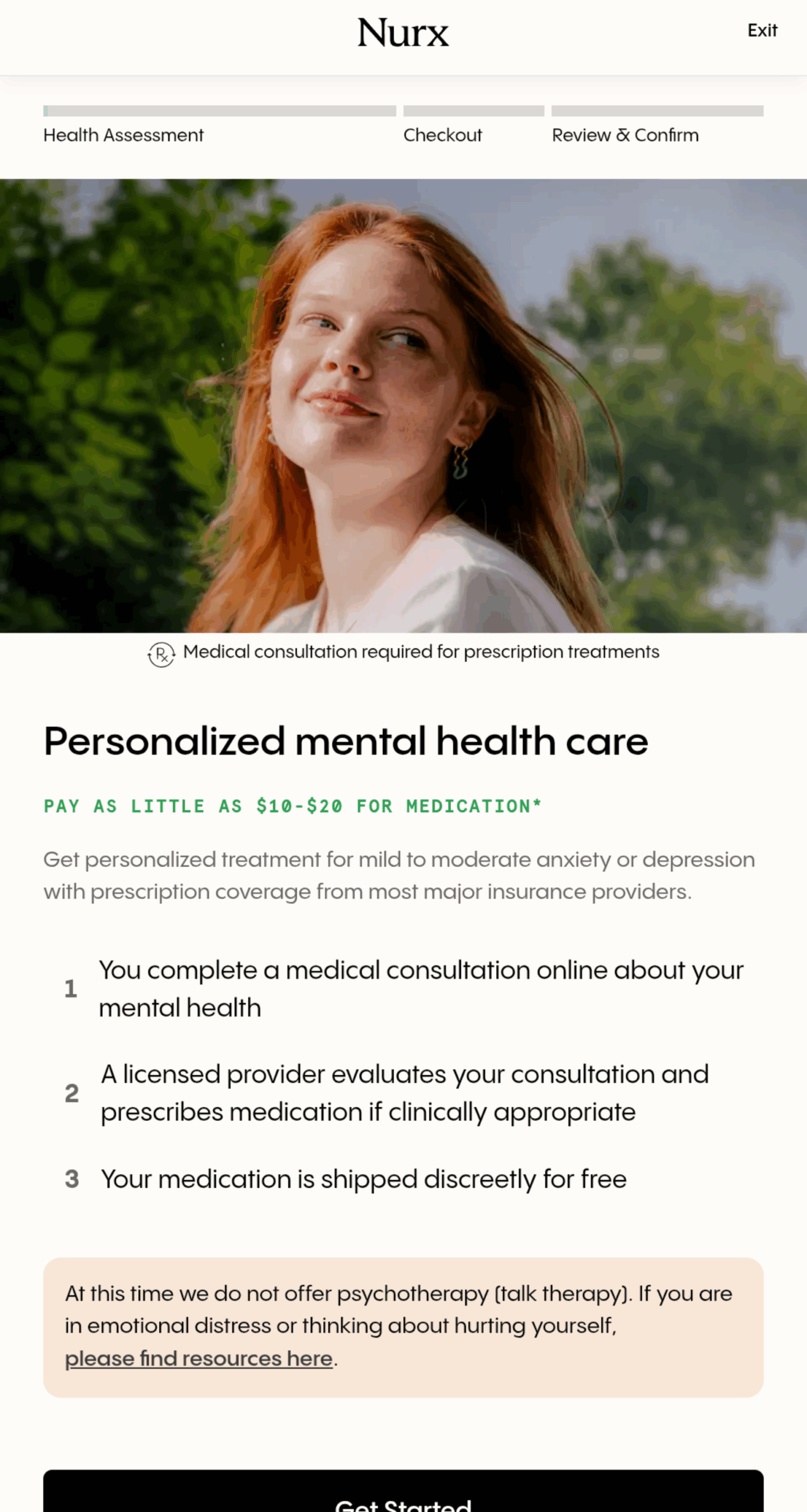 Image Nurx Personalized Mental Health