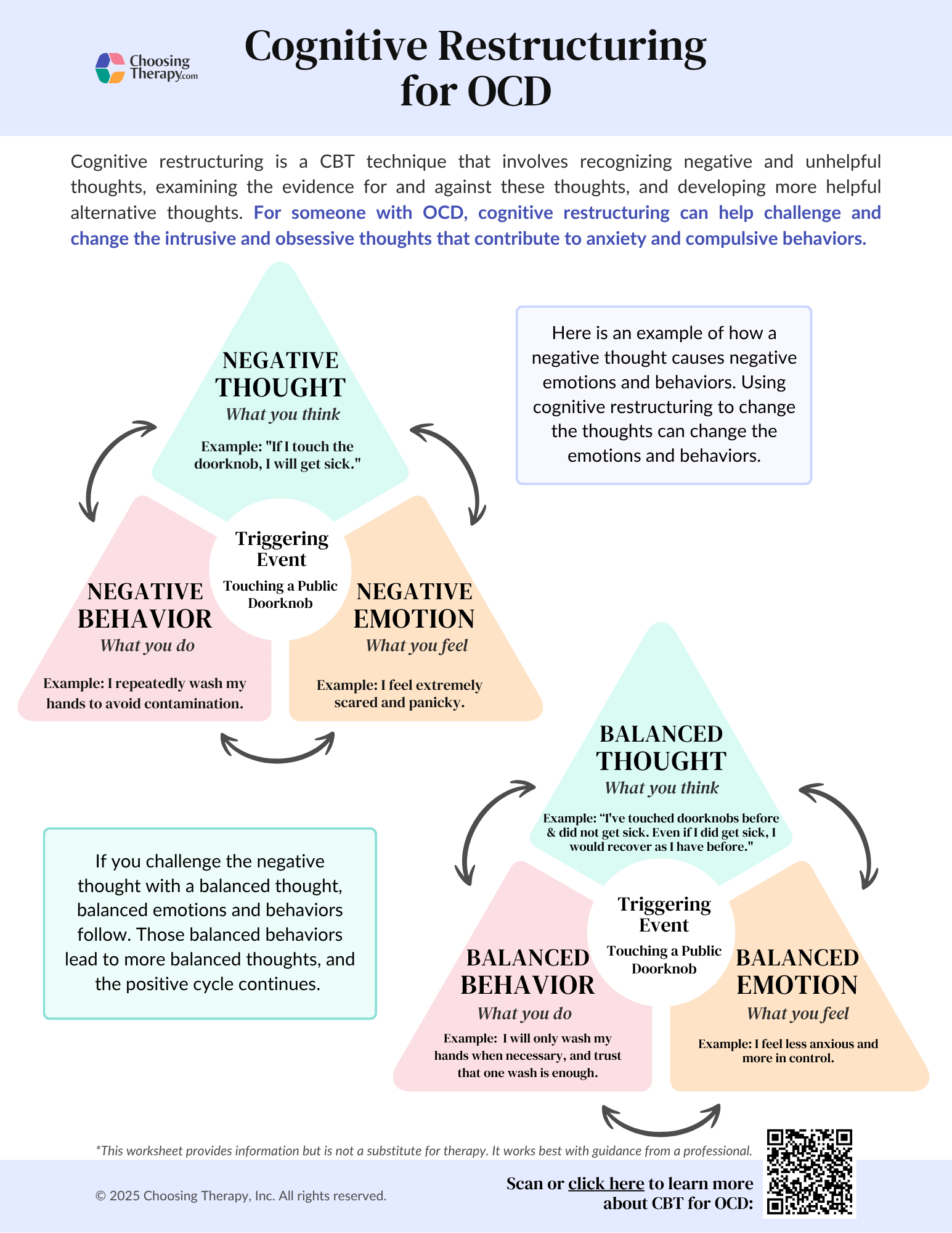 Free OCD Worksheets Printable PDFs ChoosingTherapy