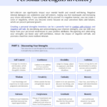 Personal Strengths Inventory Worksheet