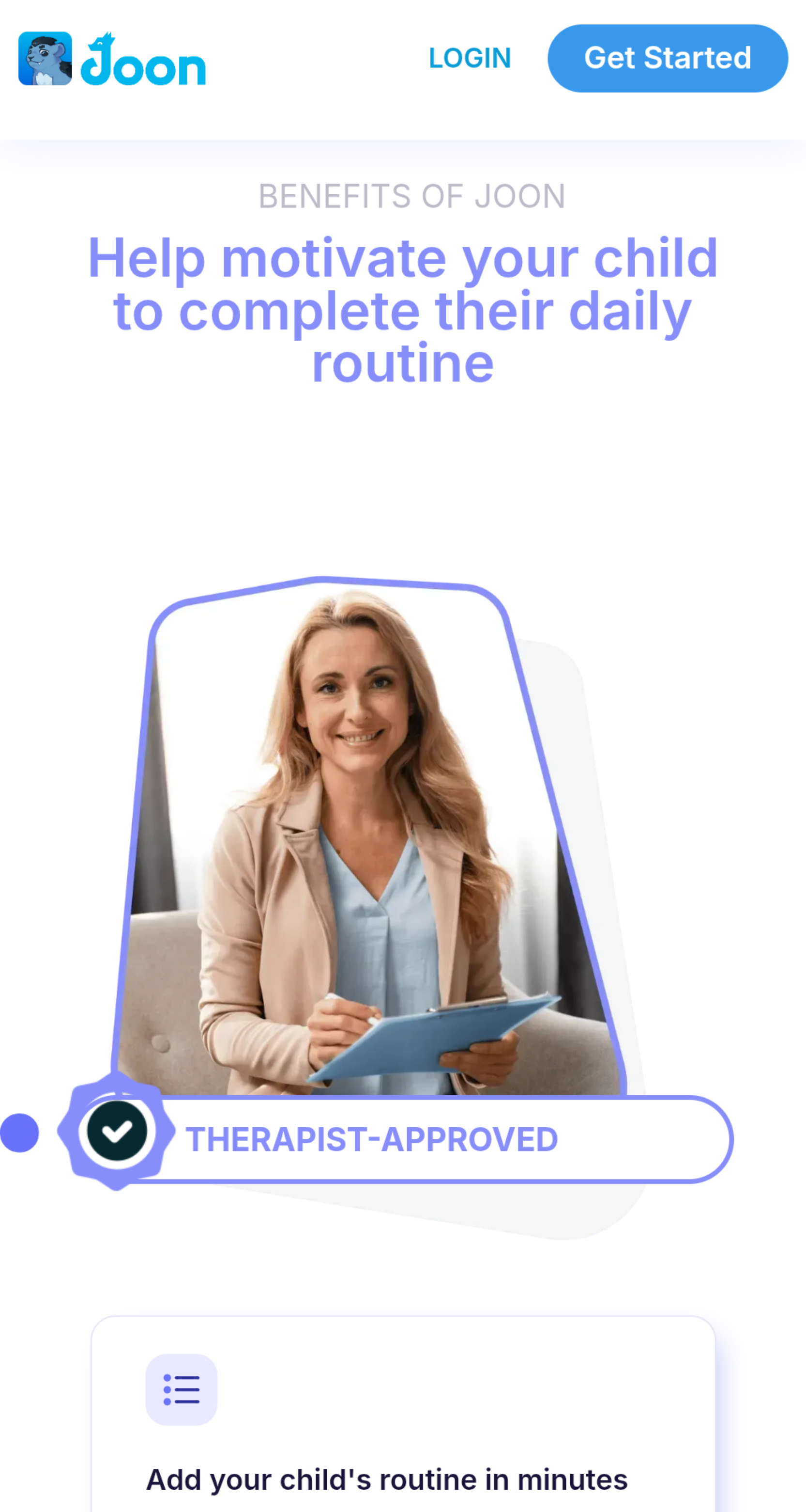 Image Joon App Homepage Benefits