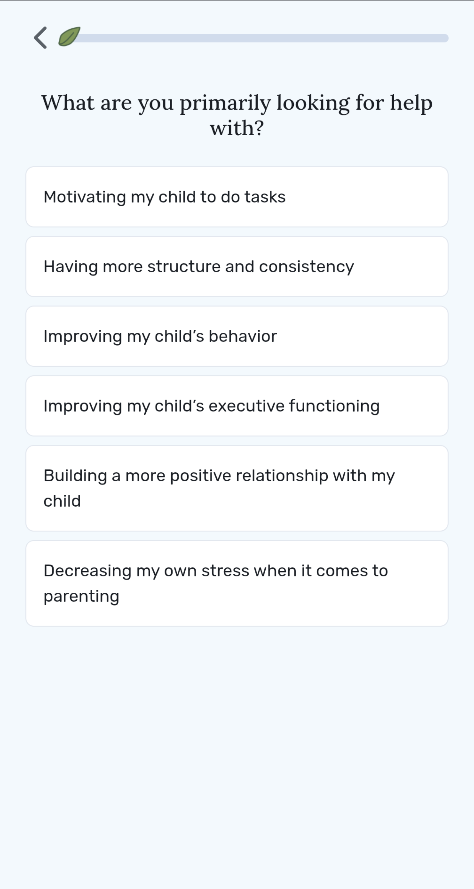 Image Joon Parent App Questionnaire