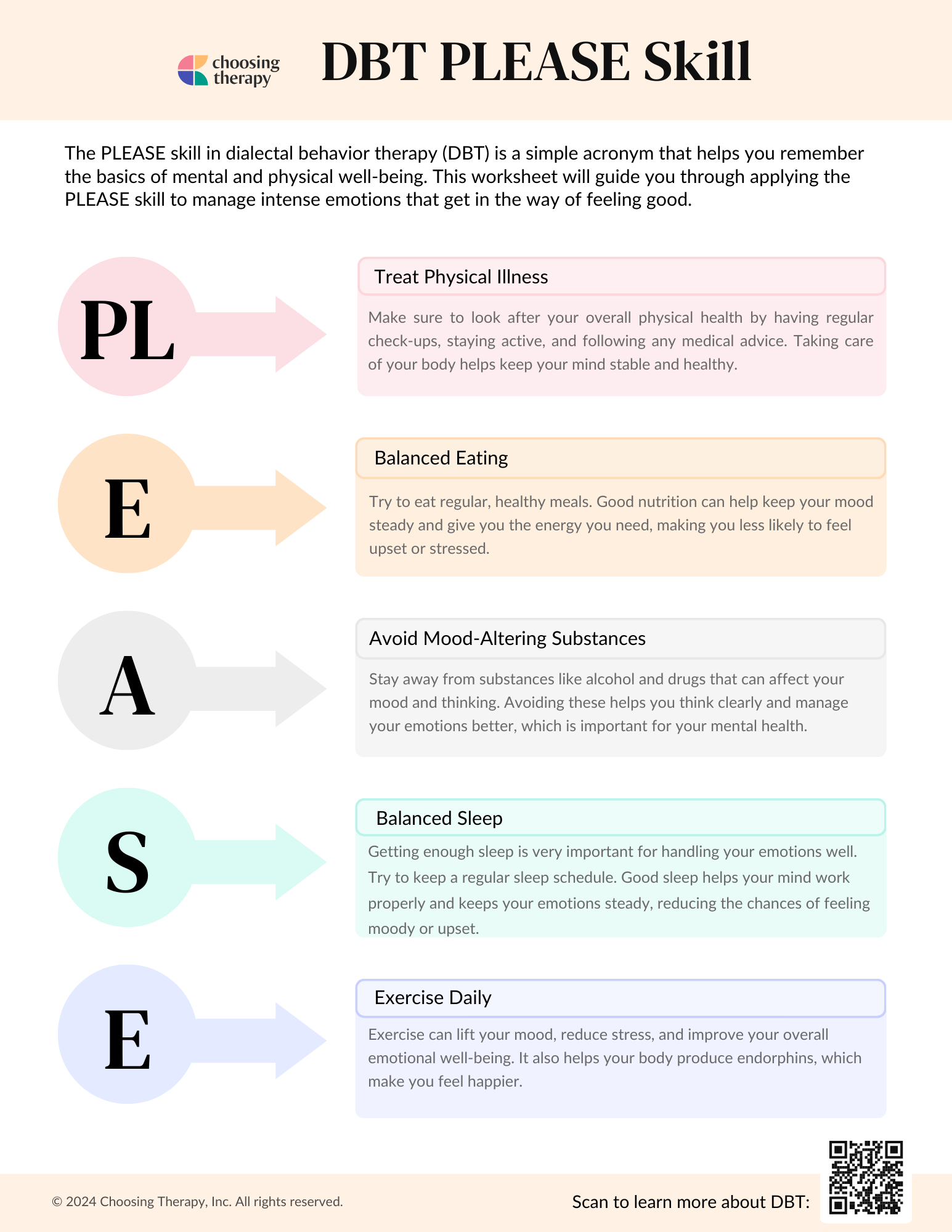 DBT P.L.E.A.S.E Skill