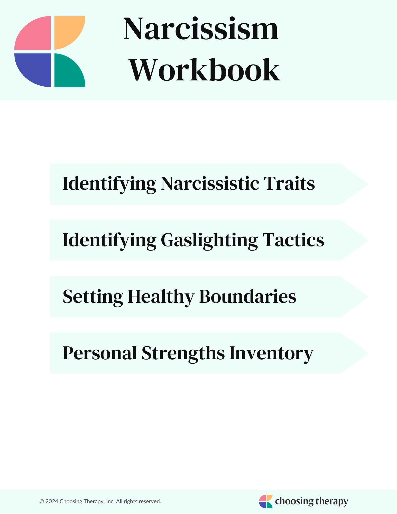 Narcissist workbook cover page