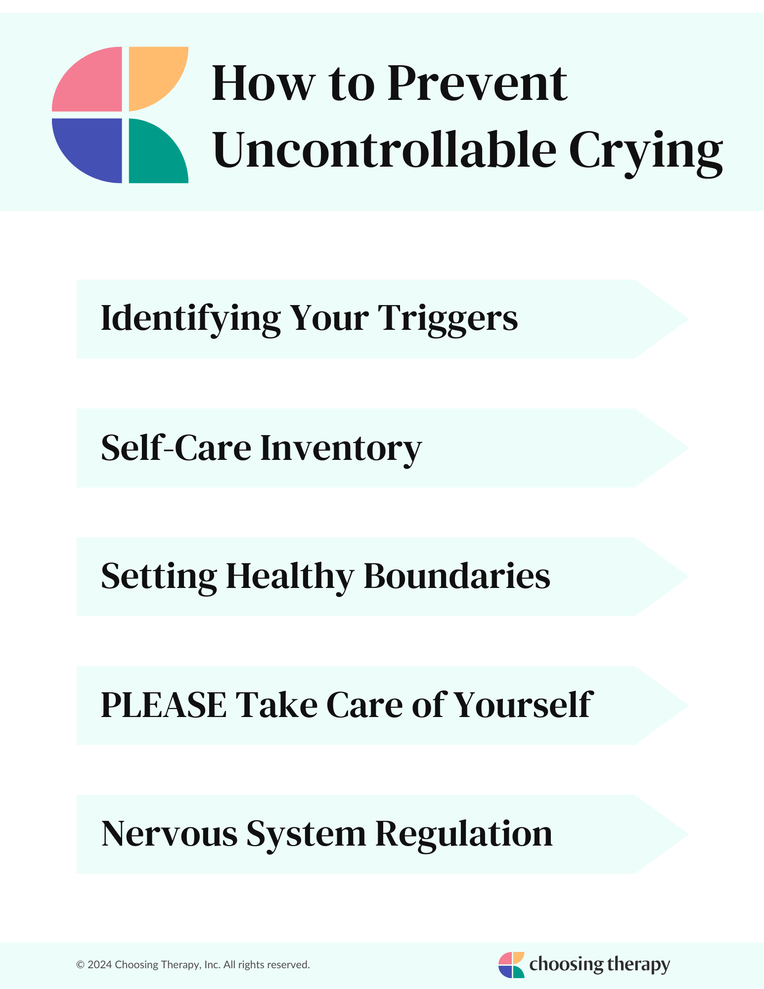Uncontrollable Crying Worksheets