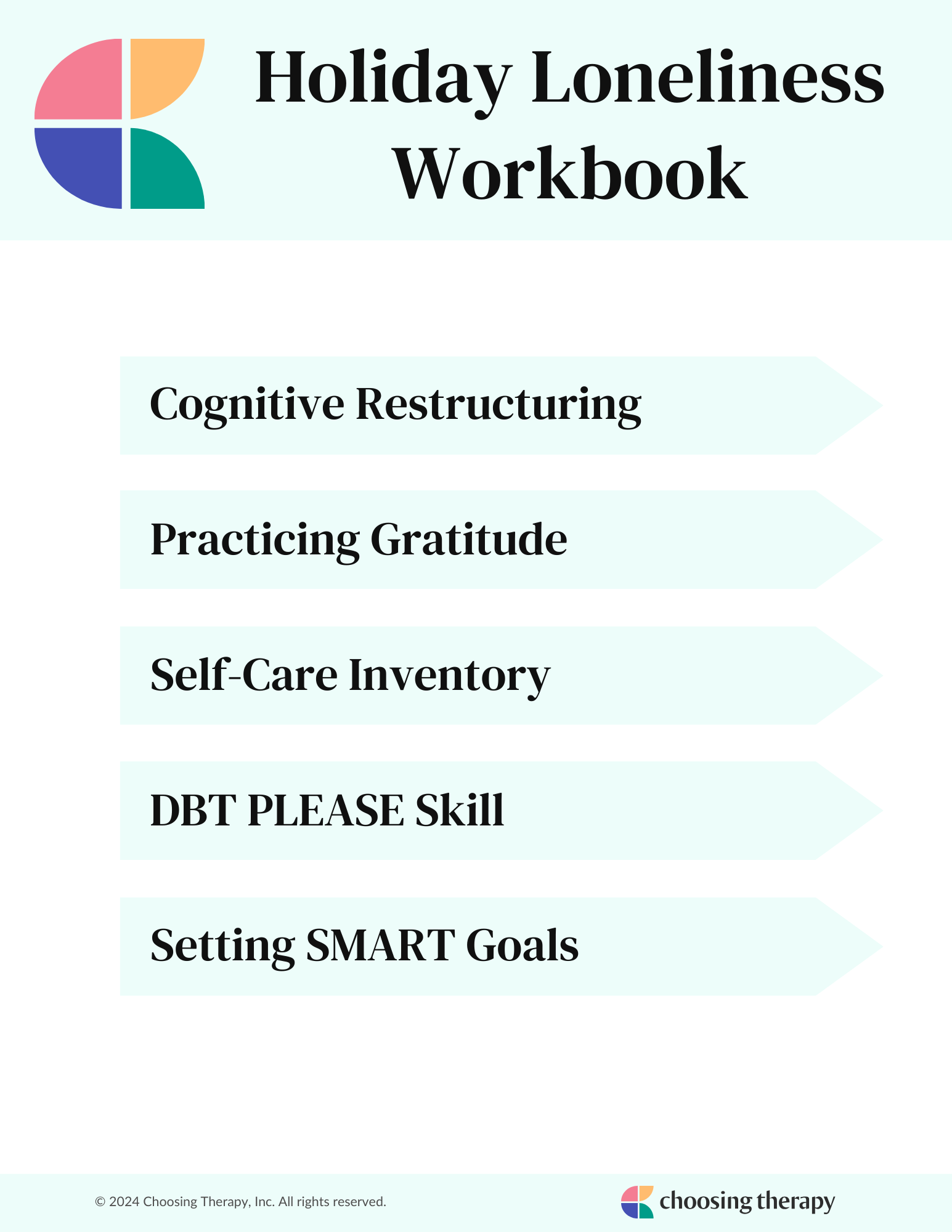 Holiday Loneliness Workbook cover page