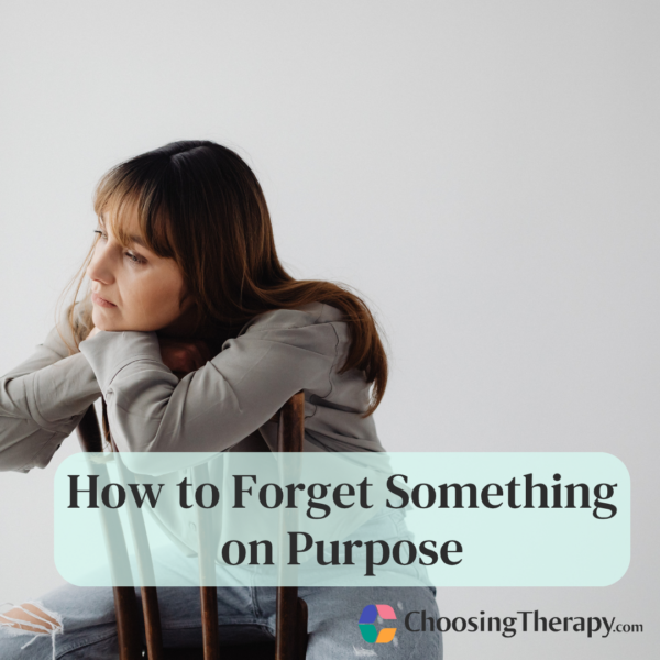 How to Forget Something on Purpose