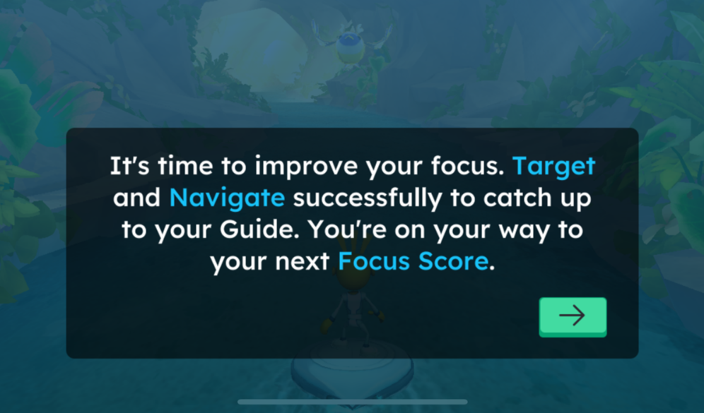 Screenshot of message when starting missions