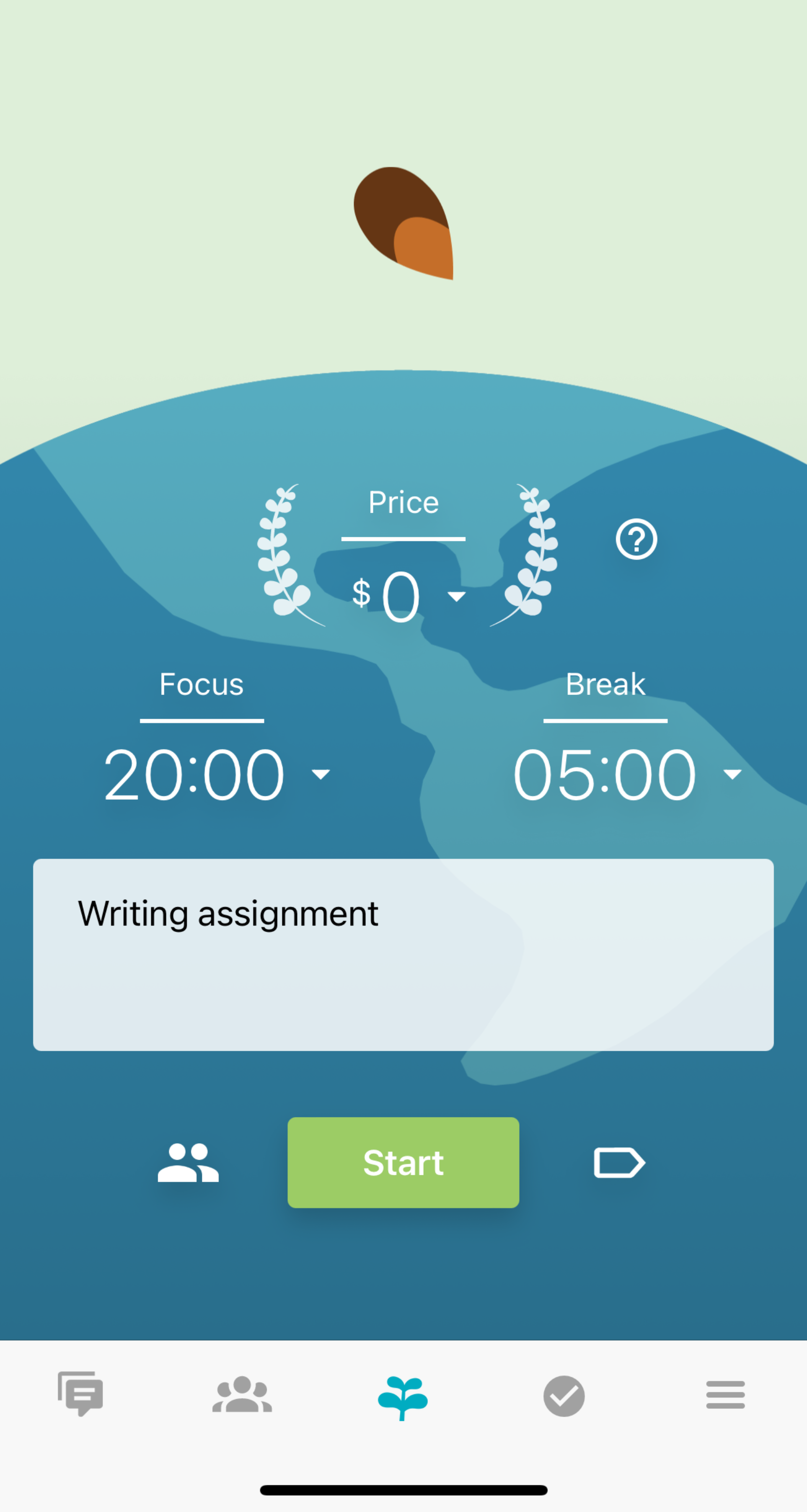 Screenshot of user_s _Room_ in the Flora app