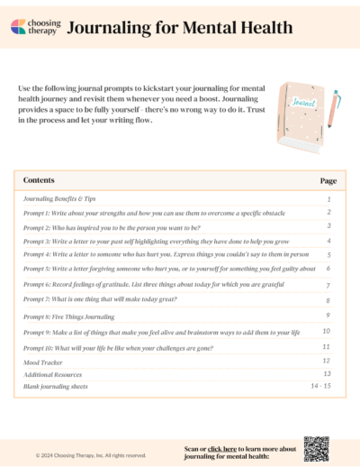 12 Prompts for Journaling for Your Mental Health