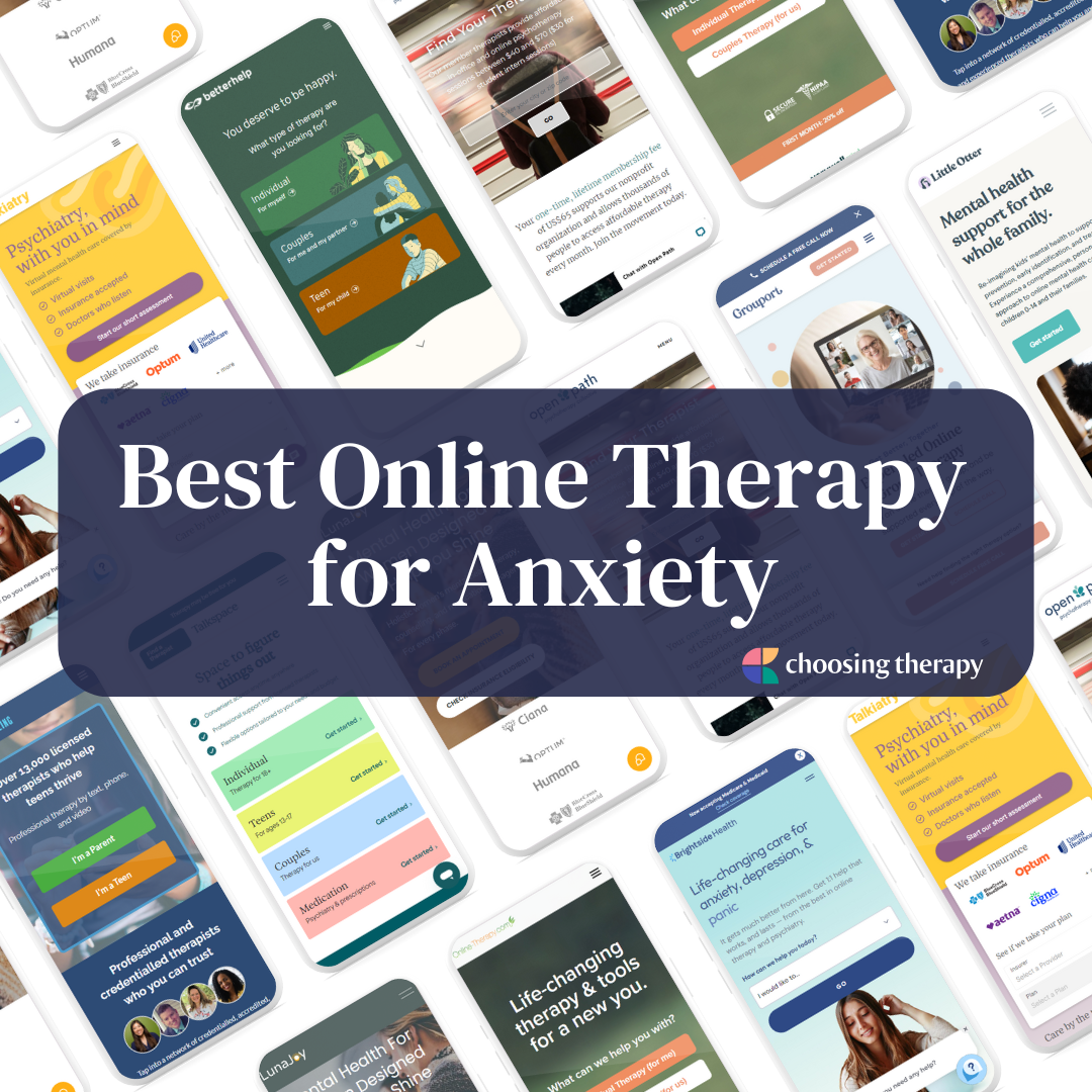 Best Online Therapy for Anxiety of 2024