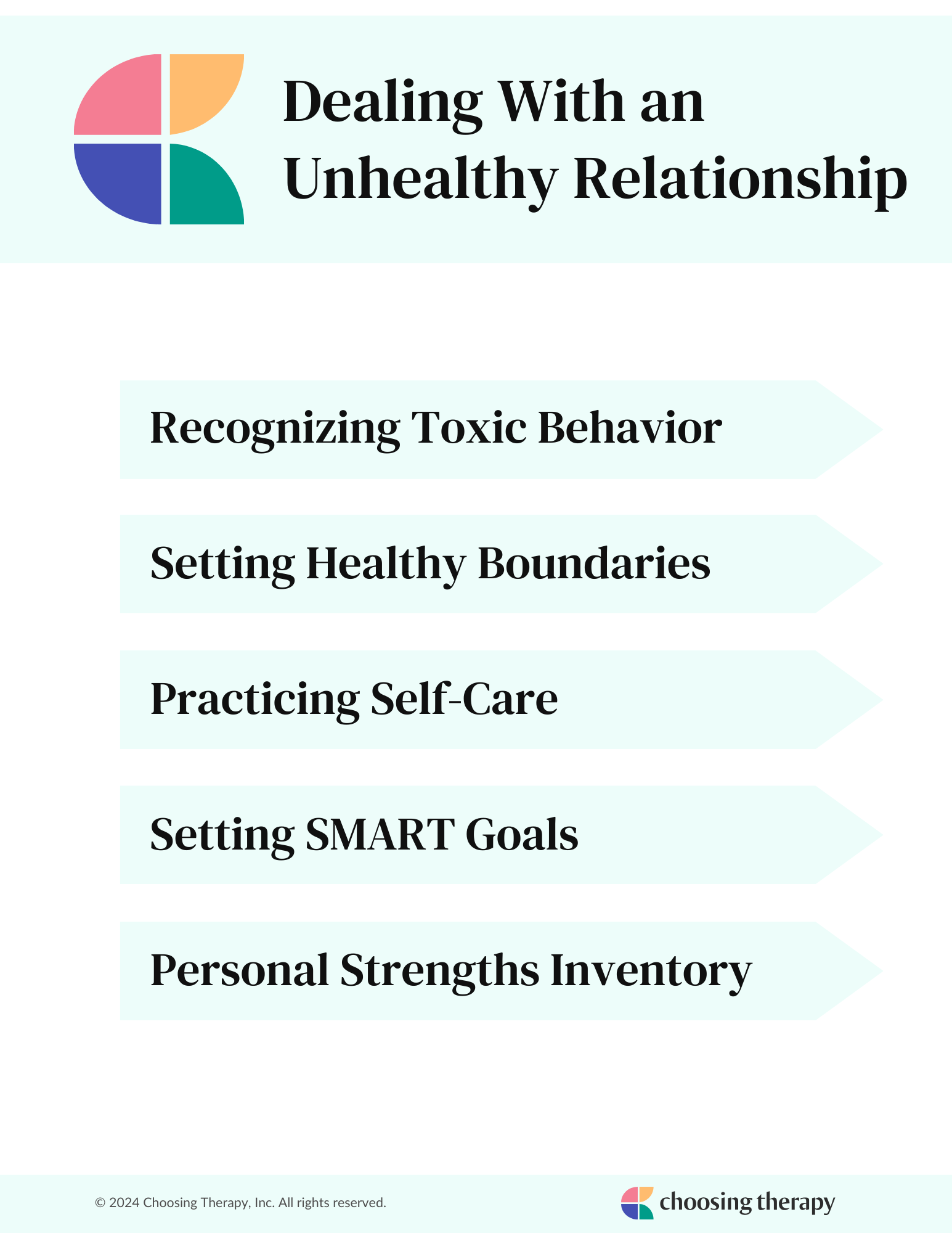 Unhealthy Relationships Workbook Cover Page