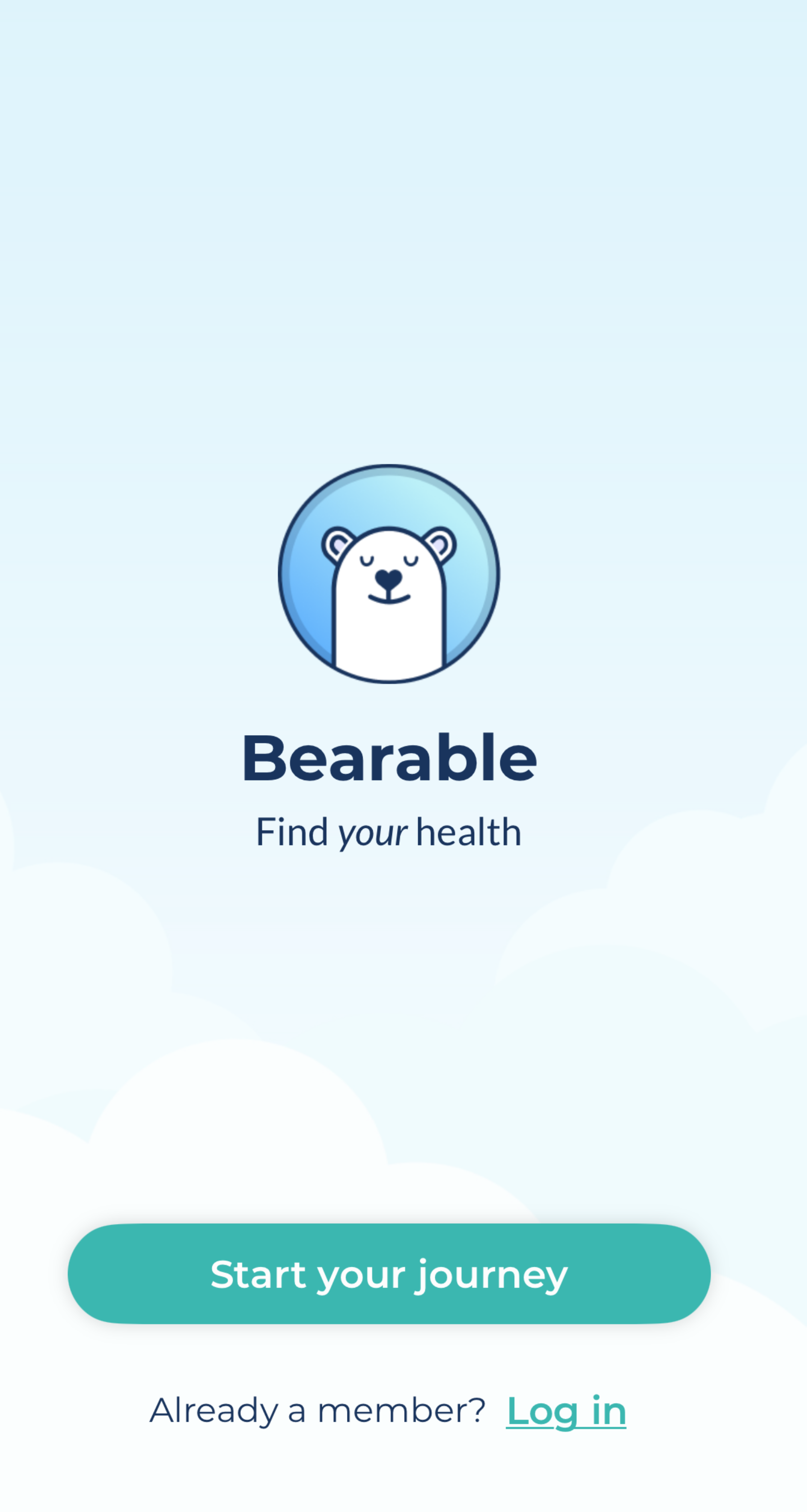Image of Bearable home screen