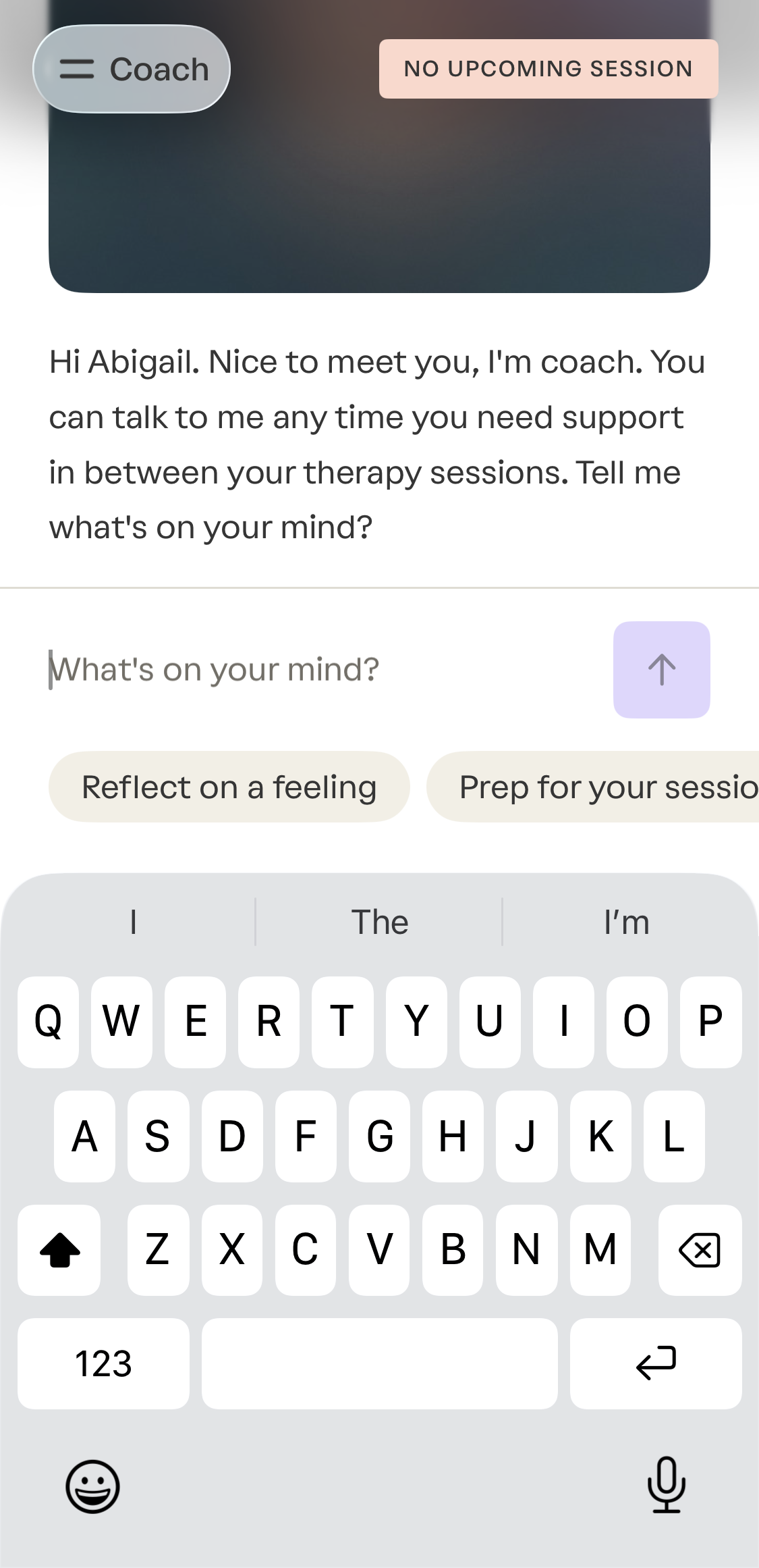 Grow Therapy Chatbot Coach Home Page