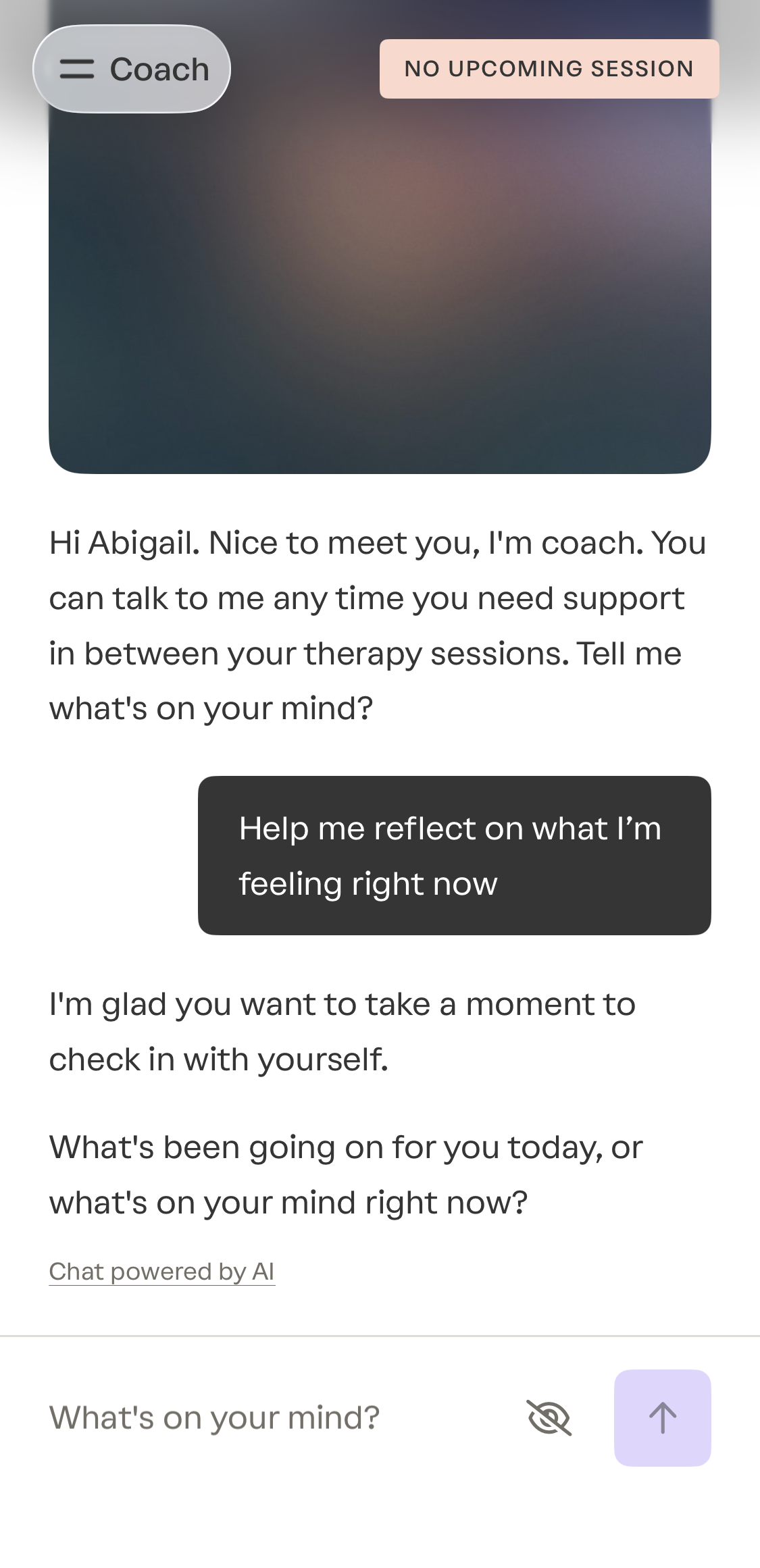 Grow Therapy Coach Reflect on Feelings