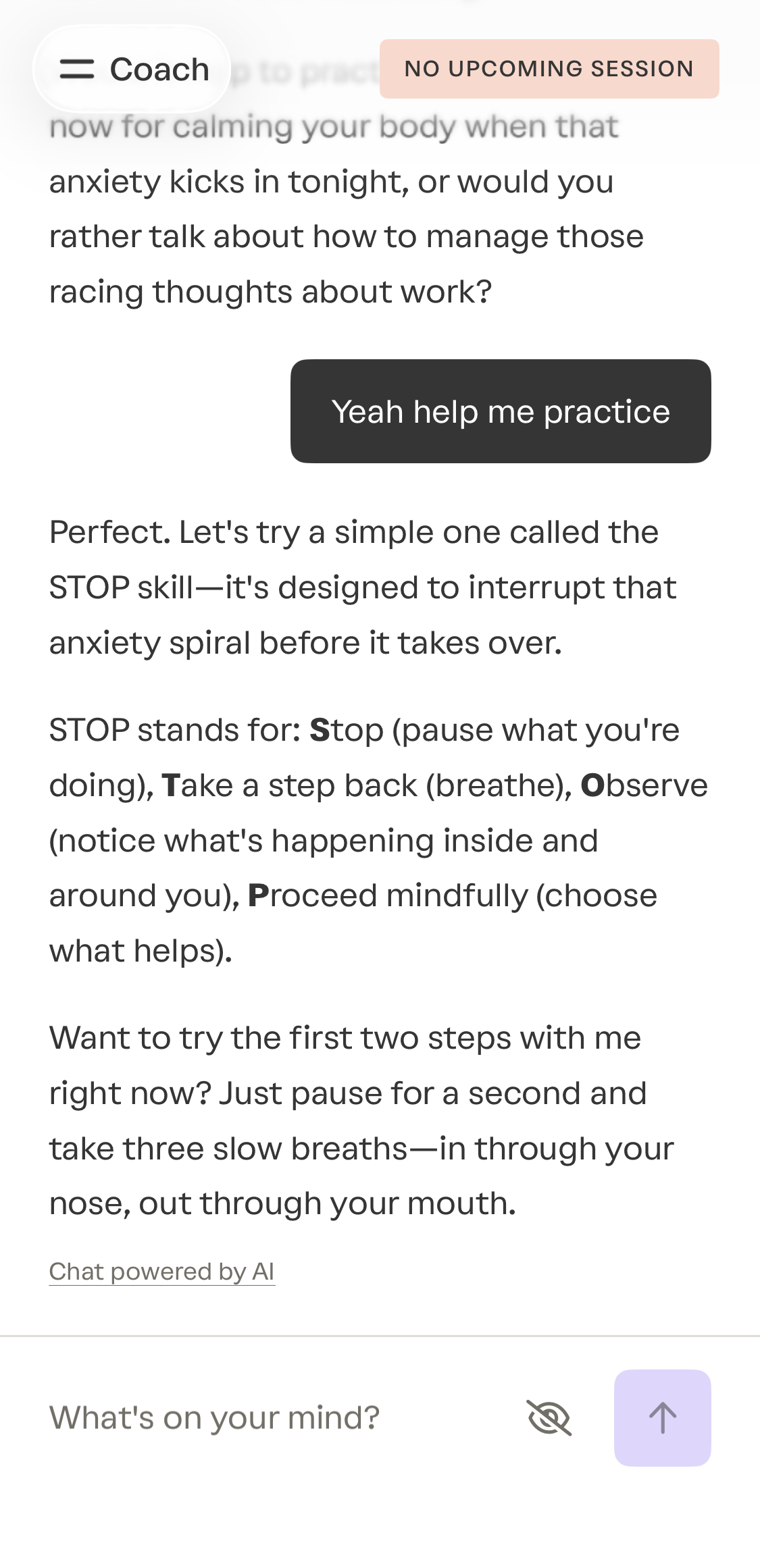 Grow Therapy Coach Anxiety Exercise