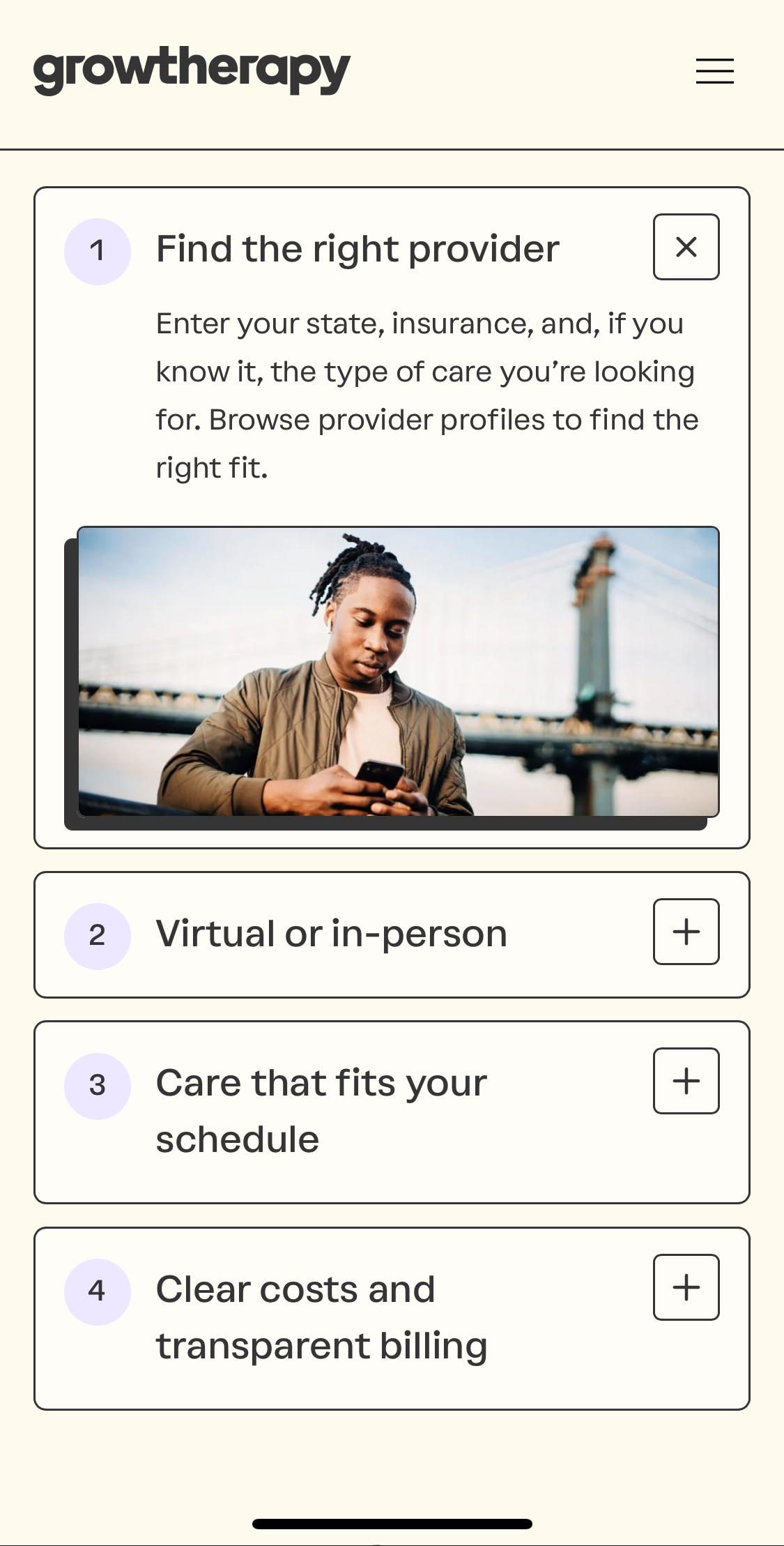 Grow Therapy Sign-Up Process