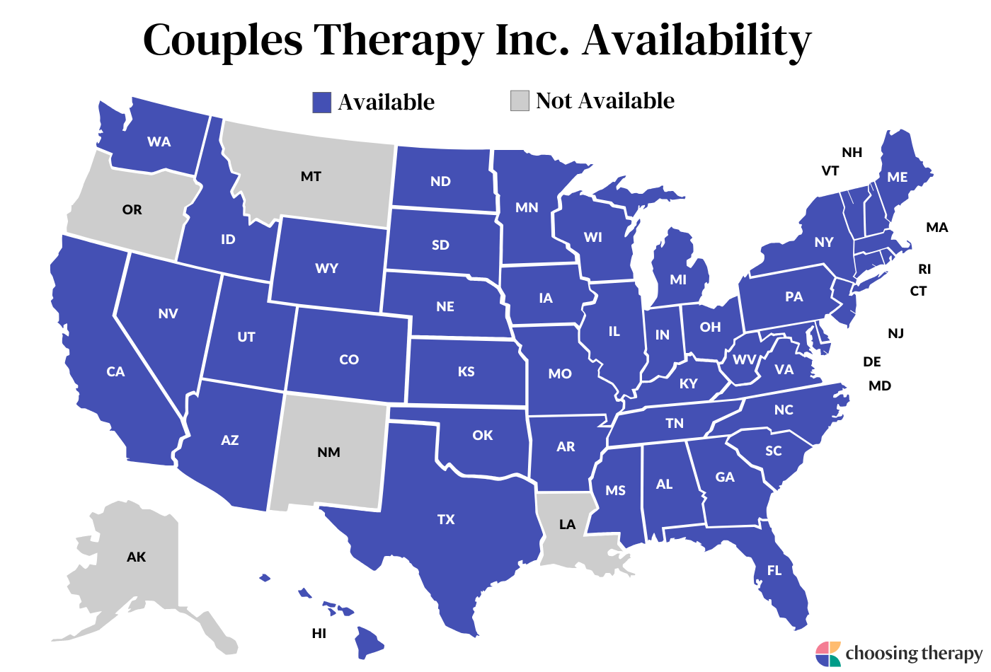 Couples Therapy Inc. Availability